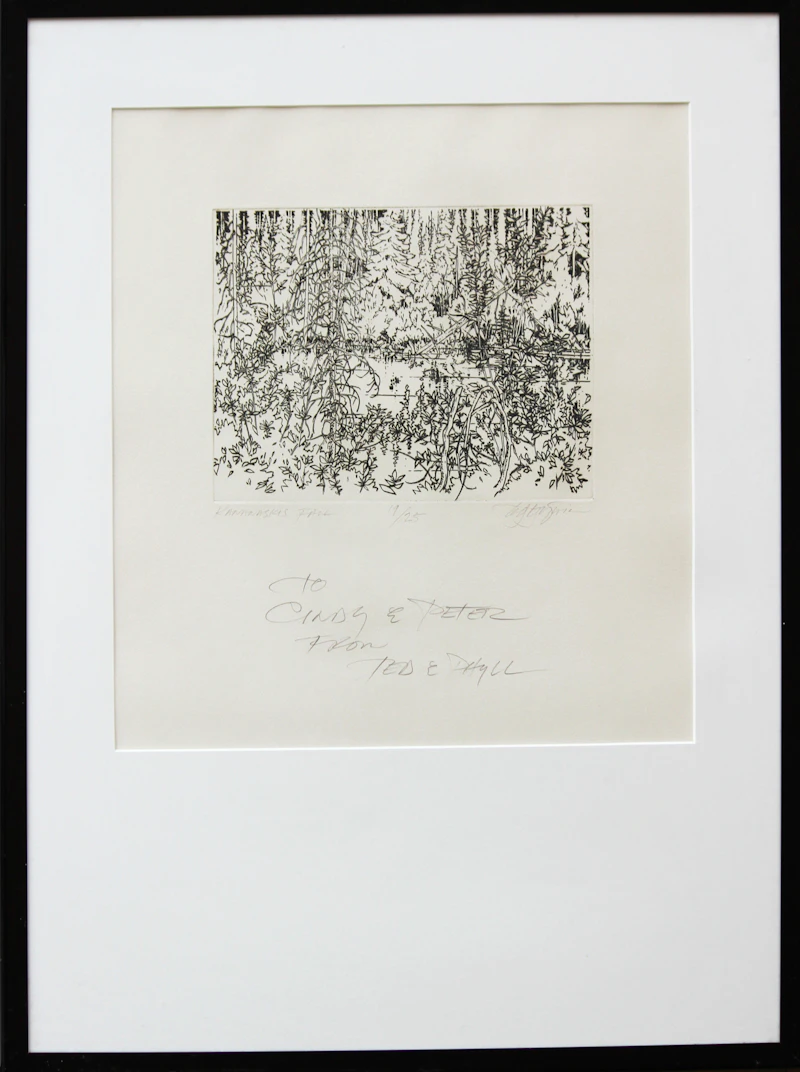 Edward W. (Ted) Godwin, Kananaskis Fall, etching - view 3