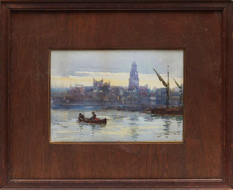 Frederic Marlett Bell-Smith, Limehouse Hole, watercolour - view 2