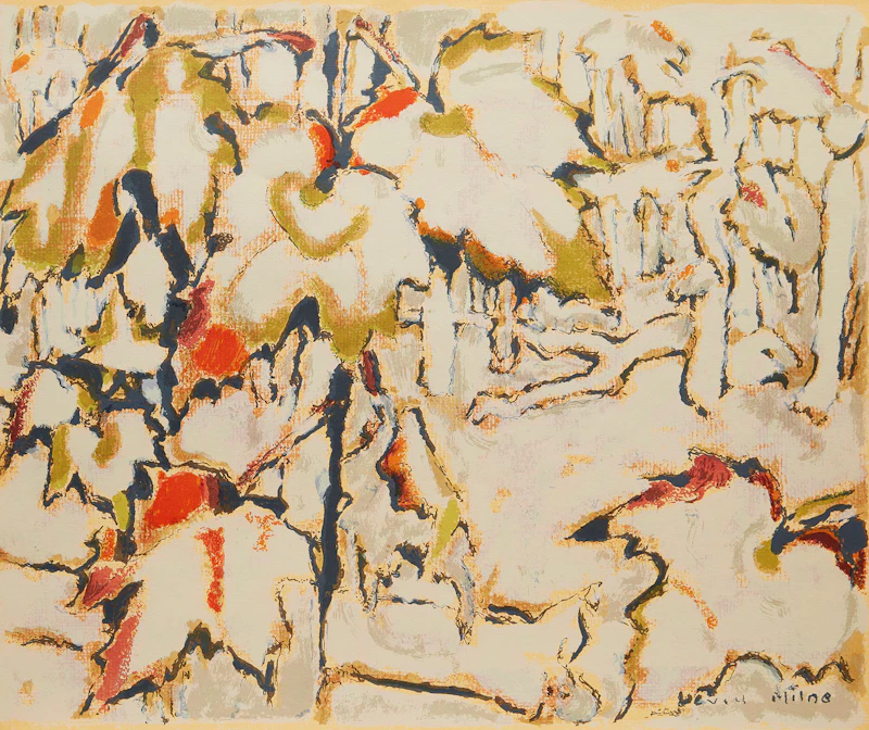 Maple Leaves in Autumn by David Brown Milne