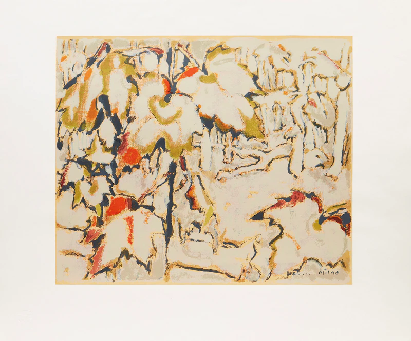 David Brown Milne, Maple Leaves in Autumn, colour silkscreen - view 2