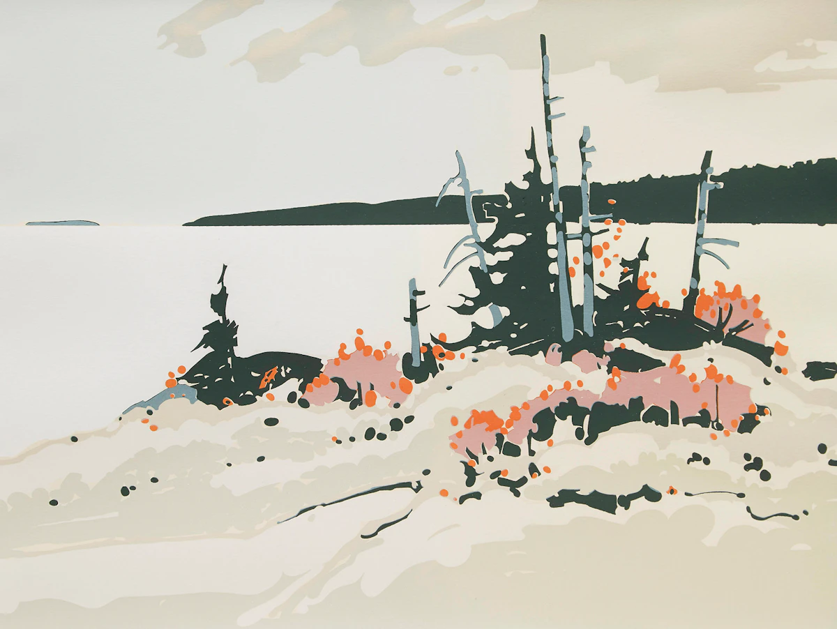 Robert Genn, Coppice, Creek, Kwakiutl and Watchers , four colour serigraphs