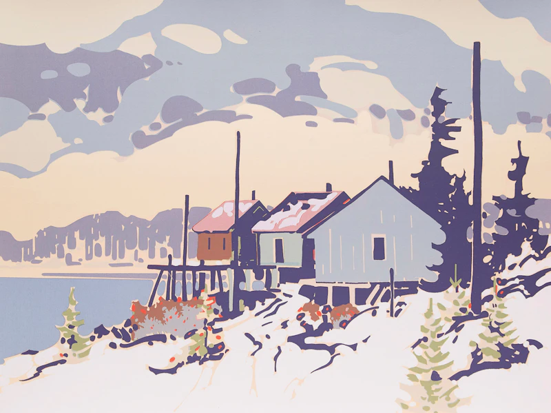 Robert Genn, Coppice, Creek, Kwakiutl and Watchers , four colour serigraphs - view 7