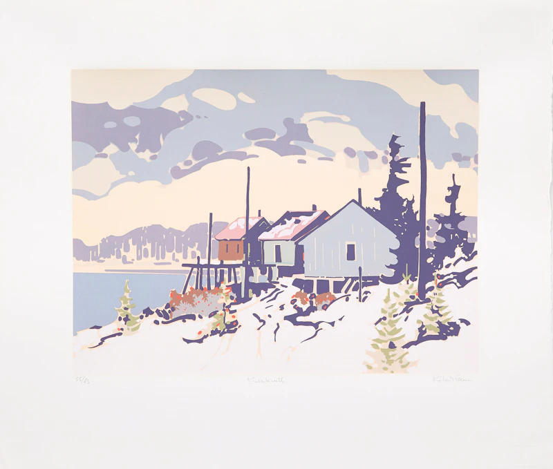Robert Genn, Coppice, Creek, Kwakiutl and Watchers , four colour serigraphs - view 8