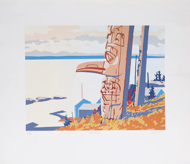 Robert Genn, Coppice, Creek, Kwakiutl and Watchers , four colour serigraphs - view 11