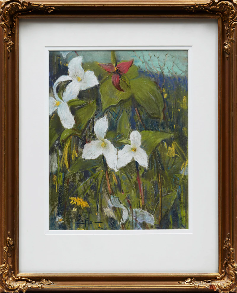 Peleg Franklin Brownell, Trilliums , pastel - view 2