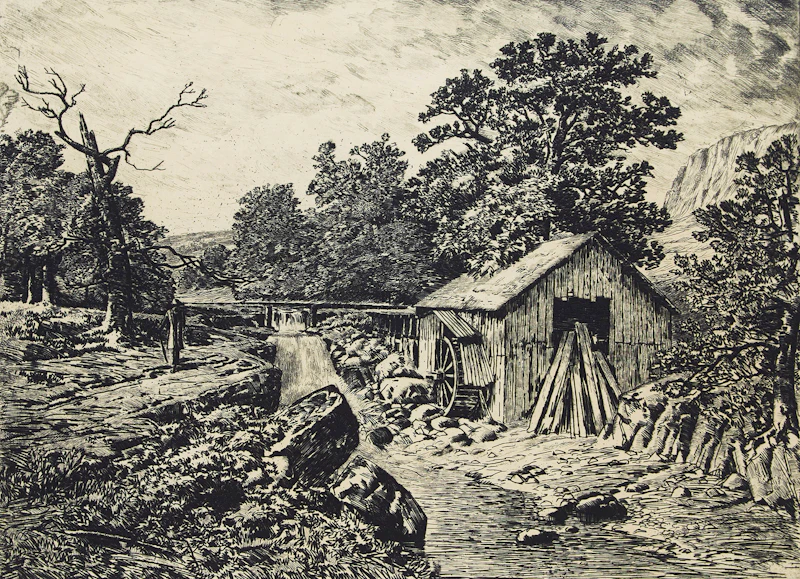 Homer Ransford Watson, The Pioneer Mill (print created by Tom LaPierre & Frederick Hagan) (1967)