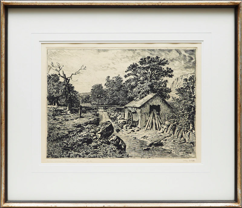 Homer Ransford Watson, The Pioneer Mill (print created by Tom LaPierre & Frederick Hagan) (1967), engraving, 1967 - view 2