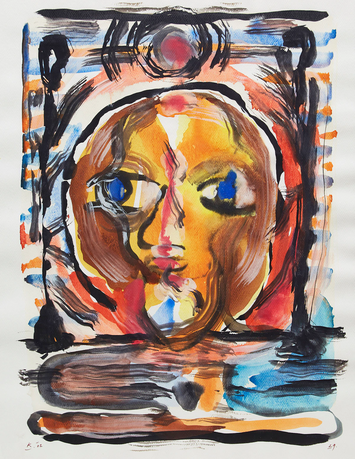 Harold Klunder, Untitled , watercolour, 2002