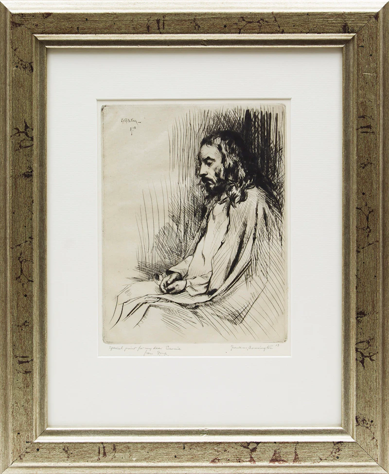 Frank Milton Armington, Meditation, etching, 1913 - view 2