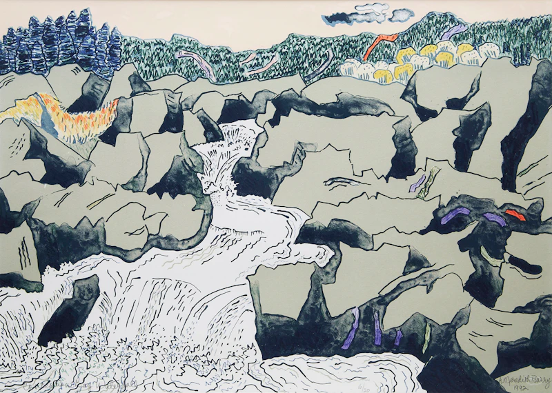 Anne Meredith Barry, Conception Bay Waterfall; Change Islands, Summer 