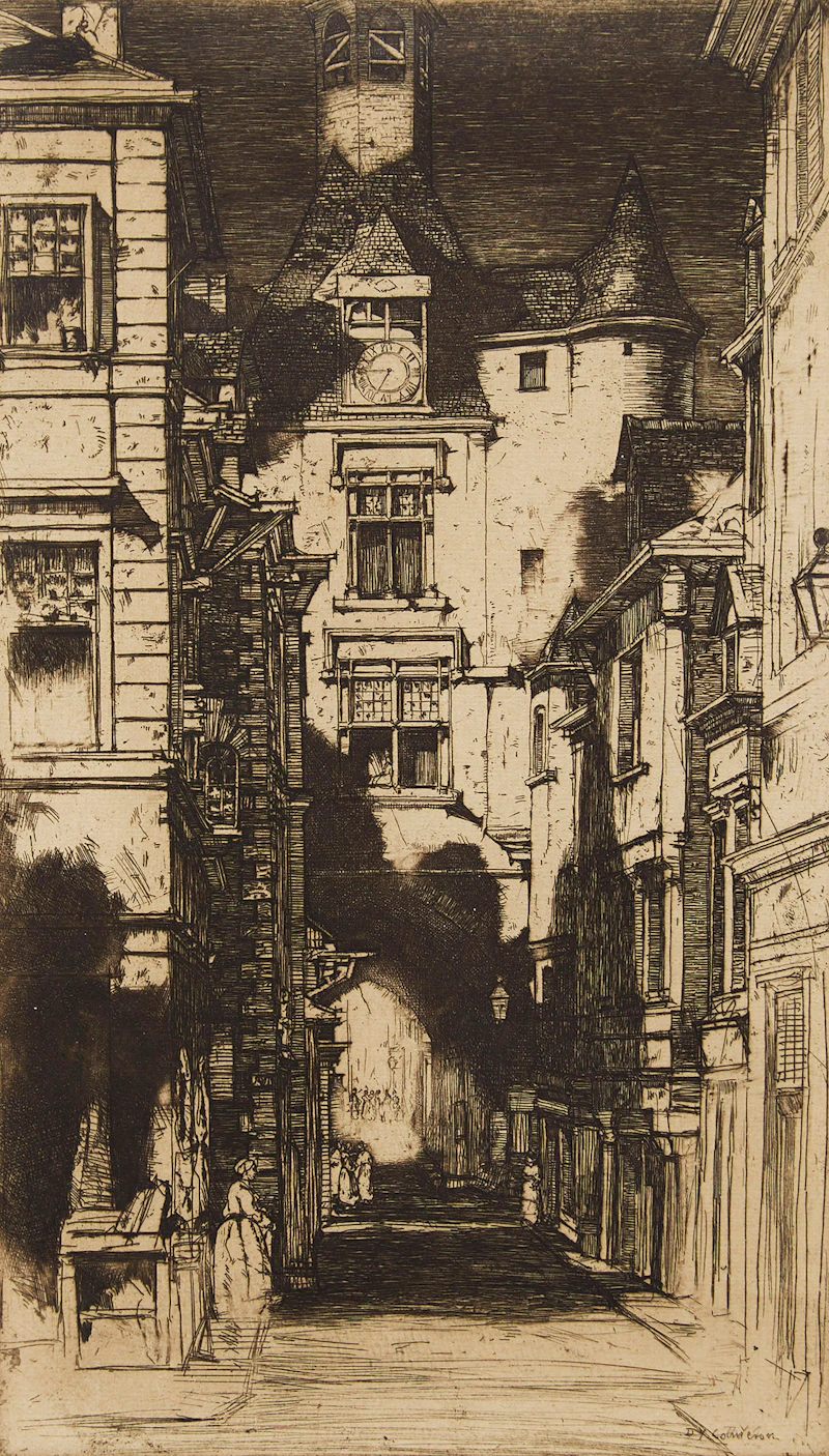 Town Scene by David Young Cameron