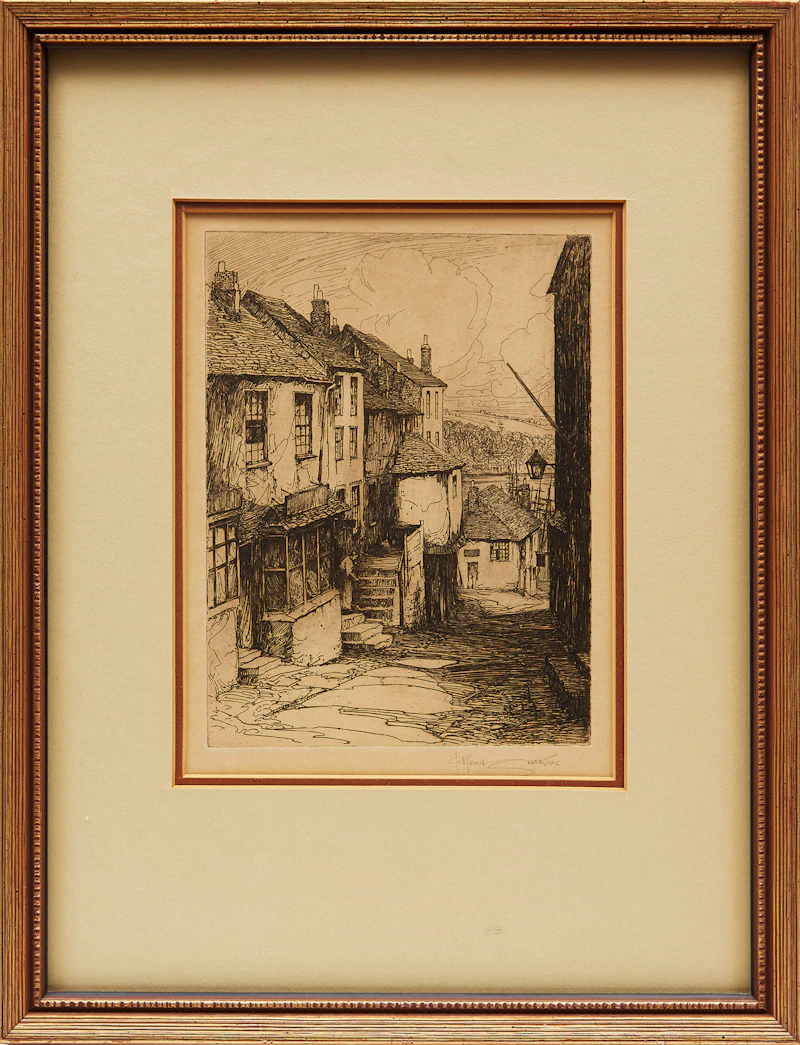 Alfred Swatkins, Two Street Scenes, two etchings - view 2