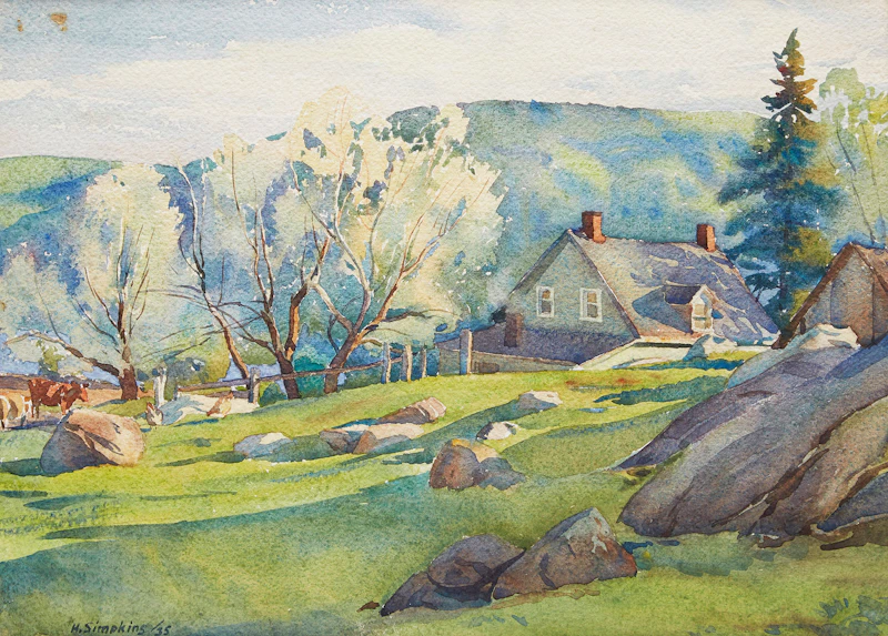 Henry John Simpkins, Summer Landscape with House