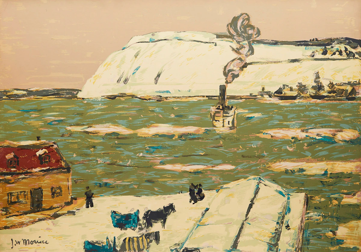 James Wilson Morrice, The Ferry, Quebec , sampson-matthews silkscreen