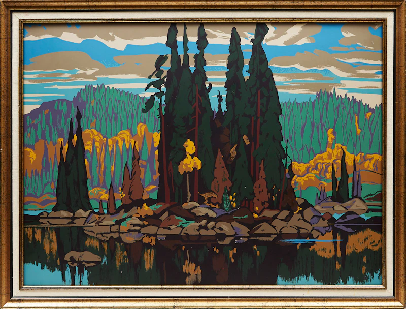 Arthur Lismer, Isles of Spruce, silkscreen - view 2