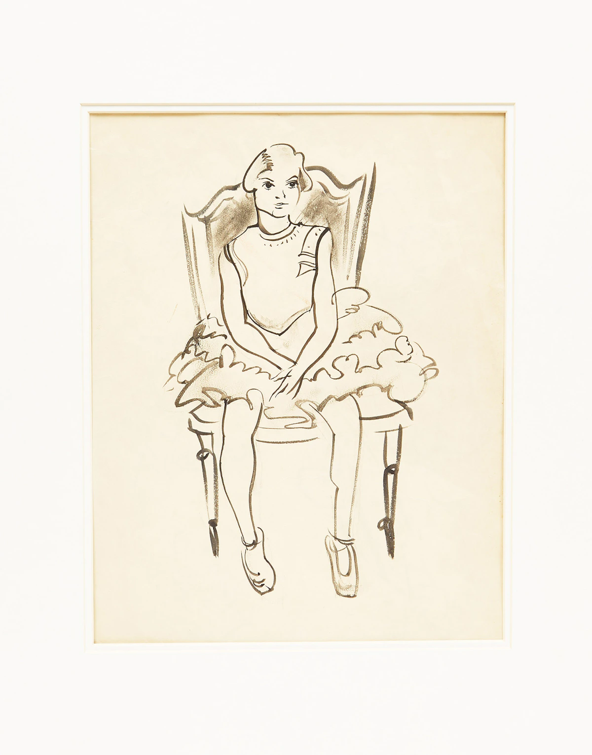 Paul Duval, Young Ballerina, 1937, graphite on paper