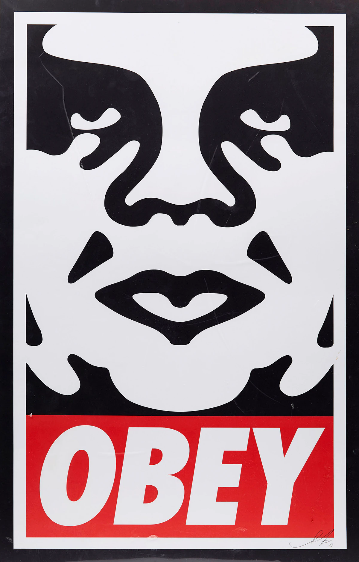 Shepard Fairey, Obey Giant (Face), colour silkscreen, 2013