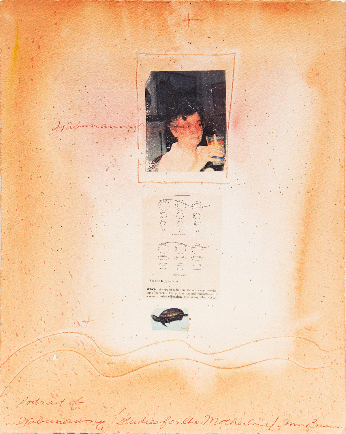 Ann Beam, Two Studies for the Motherline, mixed media on paper