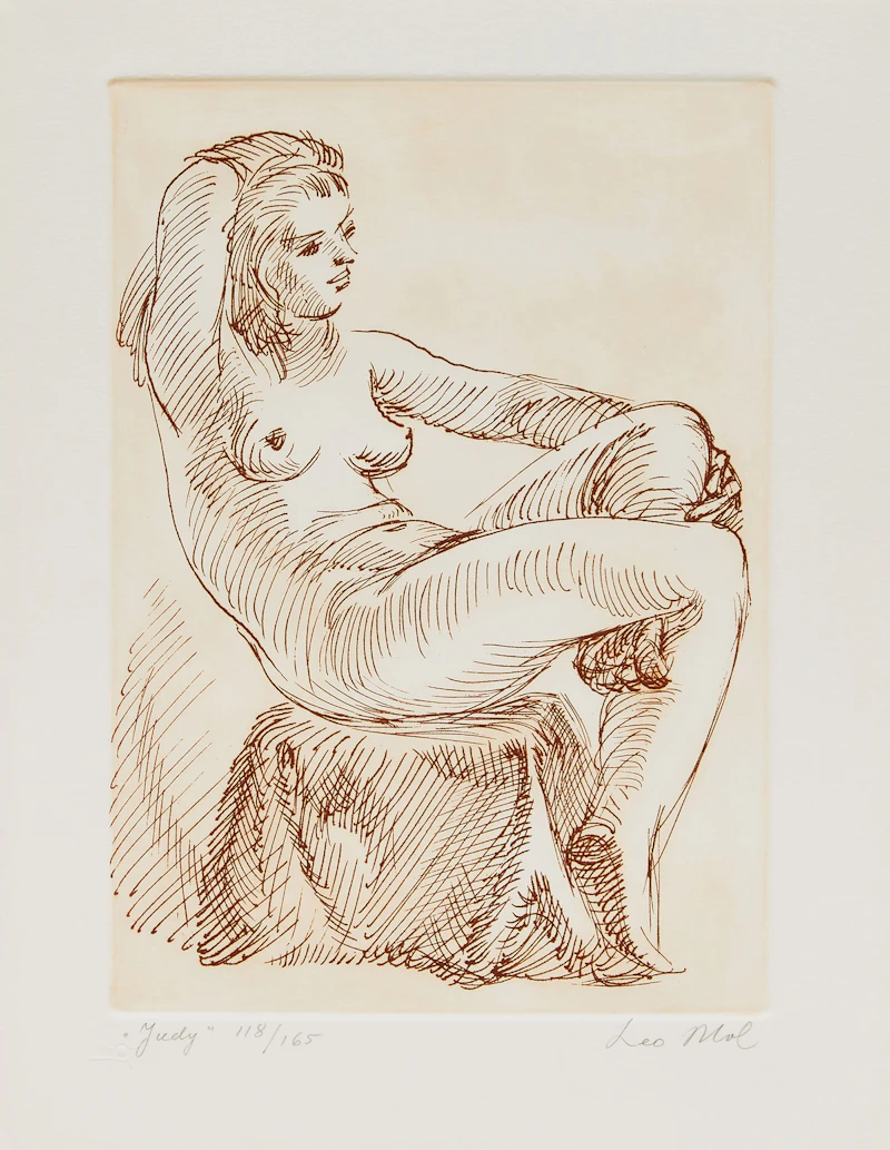 Books and Reference, Paul Duval “Leo Mol”; Leo Mol “Judy” and “Lora” lithographs, book with two prints - view 3