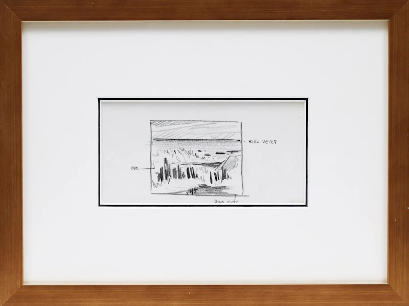 Bruno Côté, Baie de Fundy; Landscape with Trees; Landscape with Lake , three pencil sketches - view 10