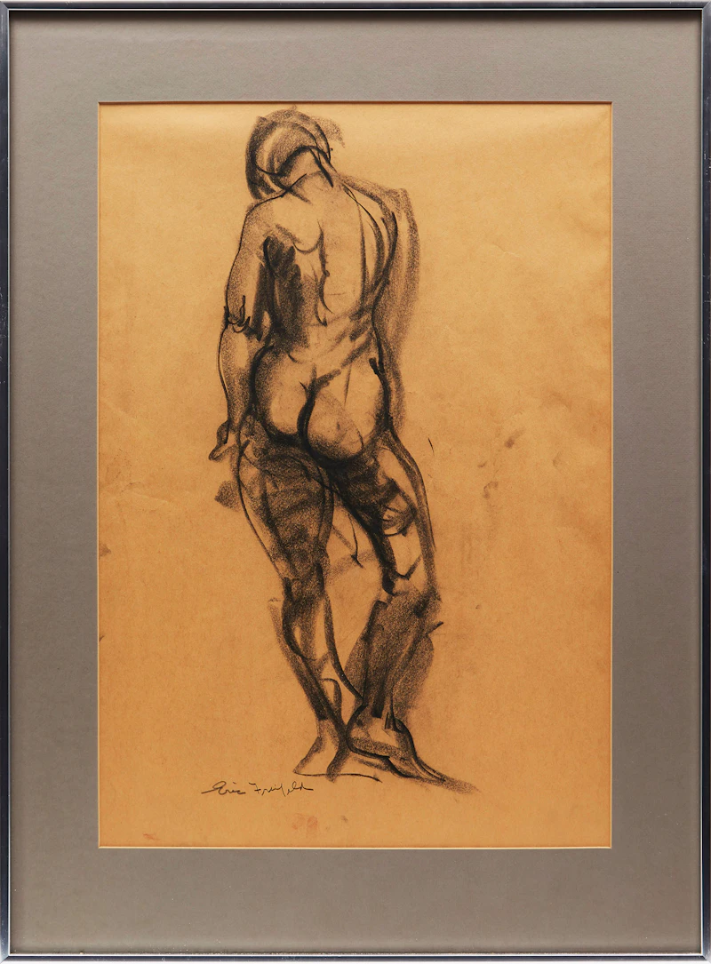 Eric Freifeld, Quick Sketch, charcoal - view 2