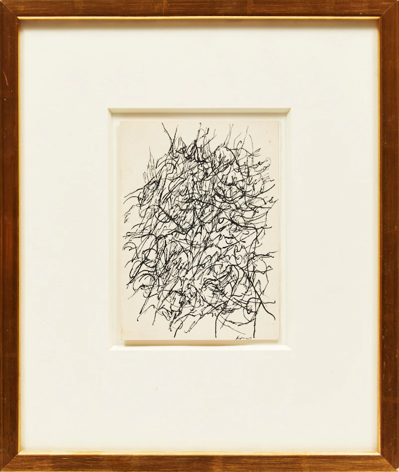 Guido Molinari, Abstraction , ink on card - view 2