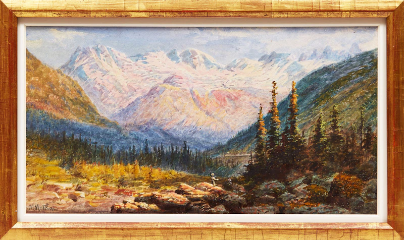 Marmaduke Matthews, Rogers Pass, watercolour - view 2