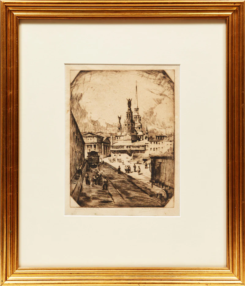 Herbert Raine, Bonsecours, Montreal, P.Q., etching - view 2