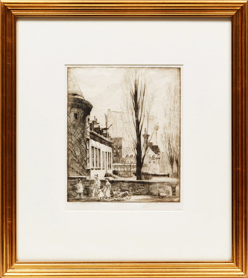 Herbert Raine, Chateau de Ramezay, Montreal, P.Q., etching - view 2