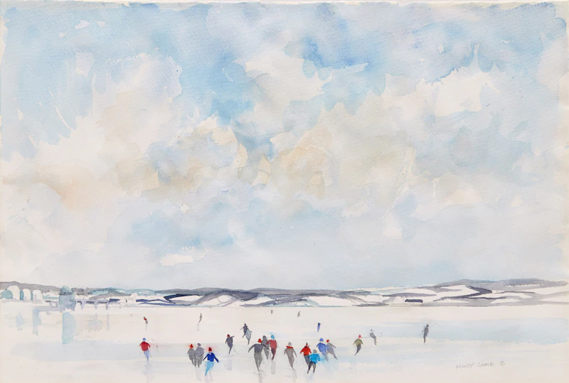 Skaters by Molly Lamb Bobak