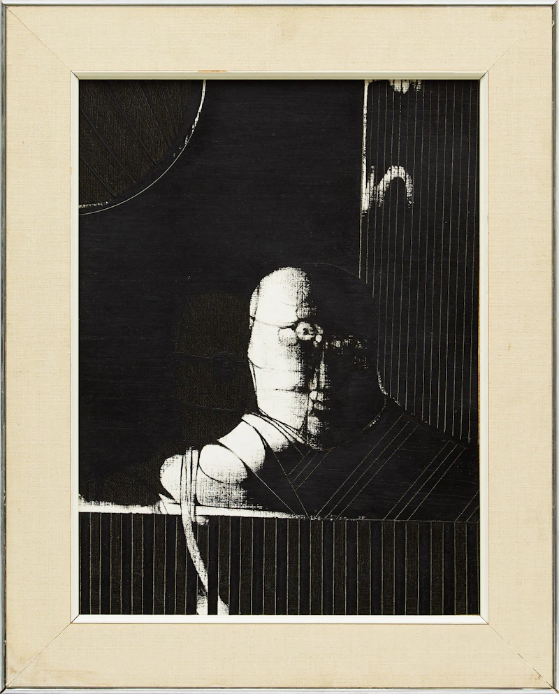Jan Menses, Kardish Series #58, oil and acrylic on board, 1966 - view 2