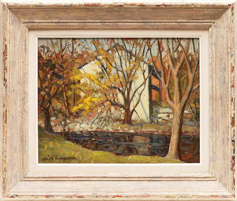 Frank Shirley Panabaker, Riverside Cottage, oil on canvas - view 2