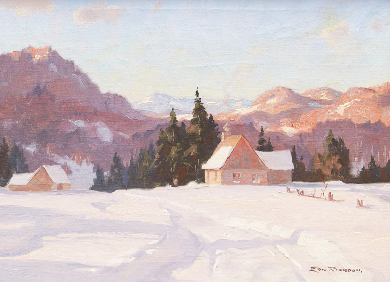 Eric Riordon, Cottage in Winter
