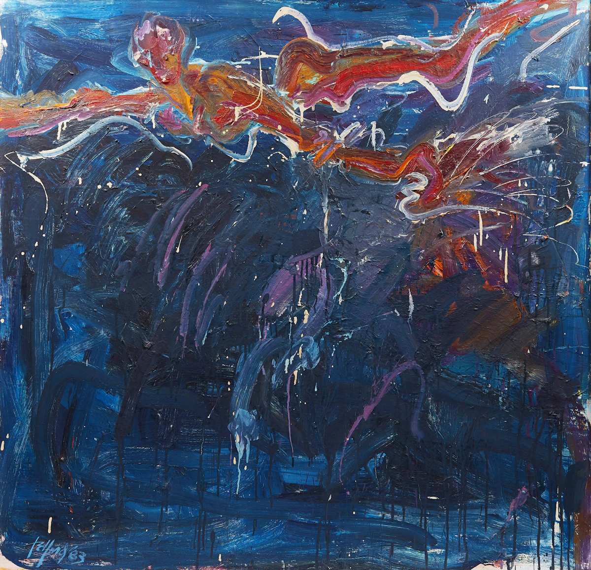 Telford Fenton, Nite Flite, oil on canvas, 1983