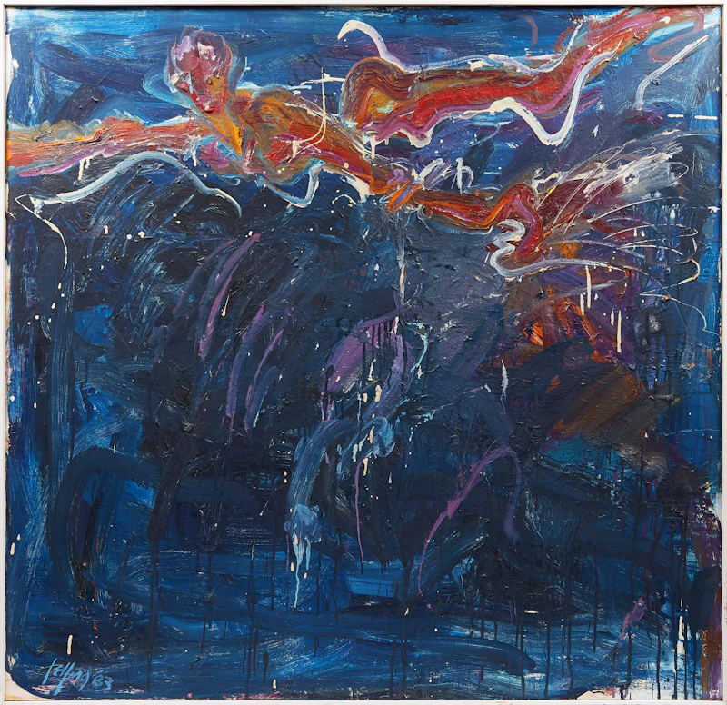 Telford Fenton, Nite Flite, oil on canvas, 1983 - view 2