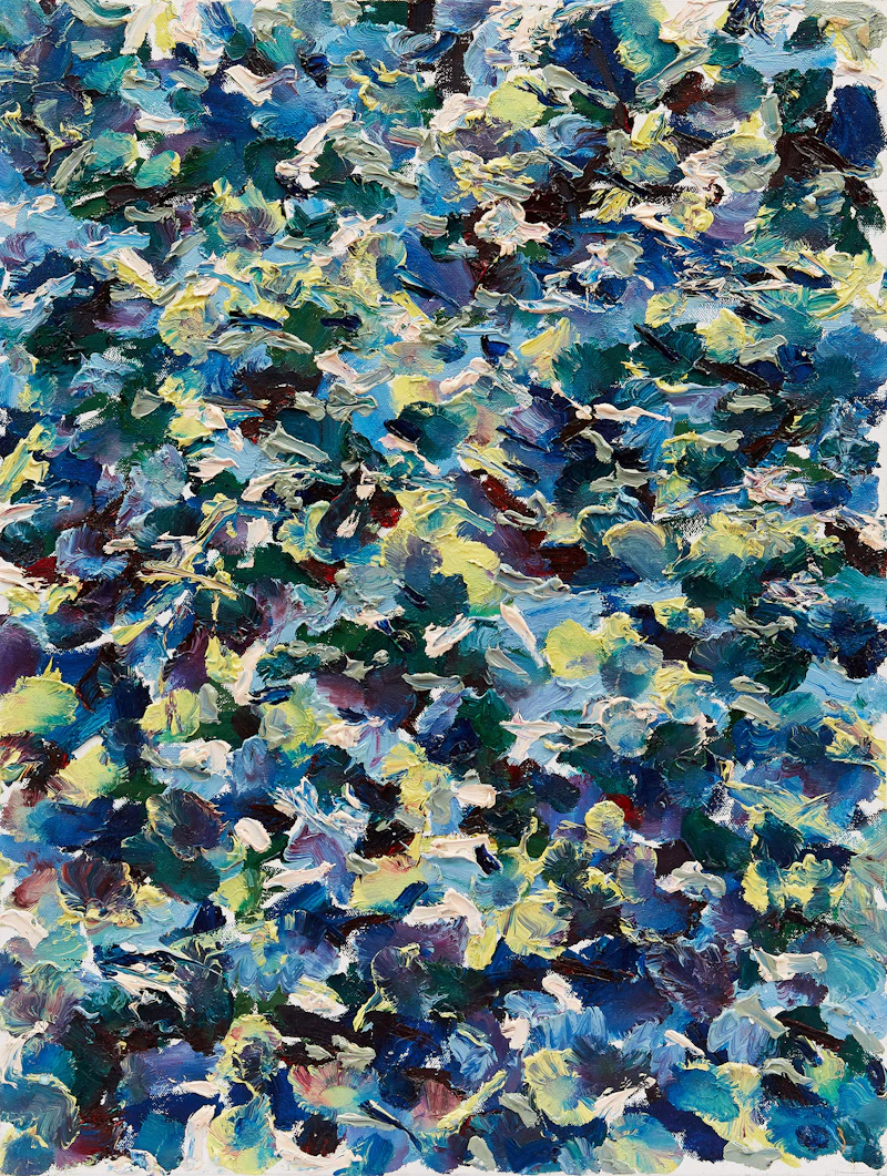 Gerald Gladstone, Shoreline Light #8, three oils on canvas, 2002 - view 3