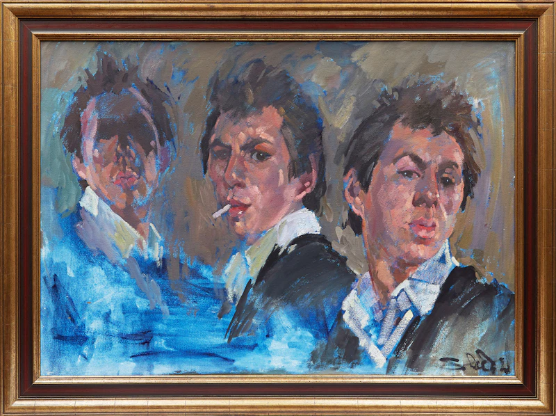 Arthur Shilling, Self-Portrait , oil on canvas, 1961 - view 2