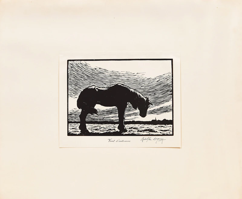 Rodolphe Duguay, Vent d’automne; La fonte des neiges, pair of woodblock prints - view 2