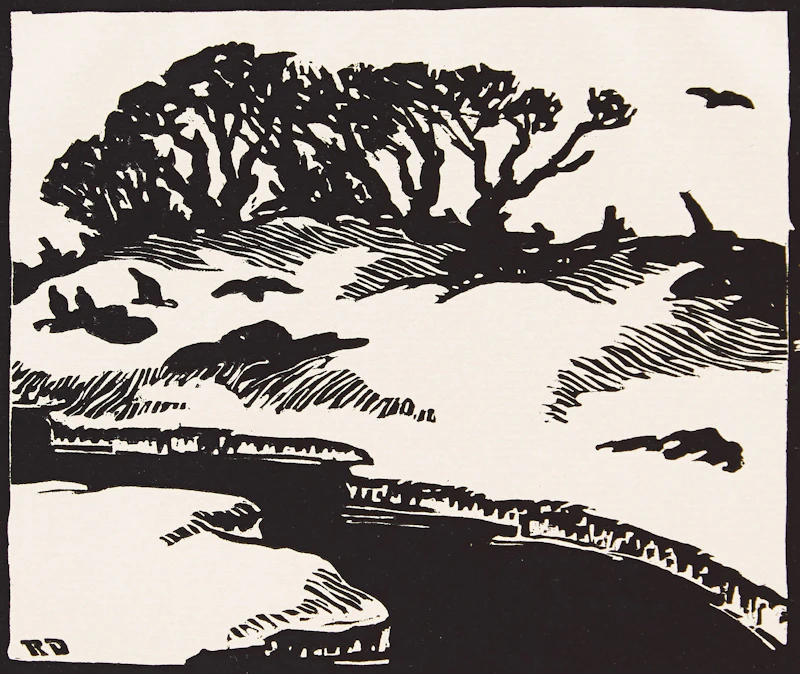 Rodolphe Duguay, Vent d’automne; La fonte des neiges, pair of woodblock prints - view 3