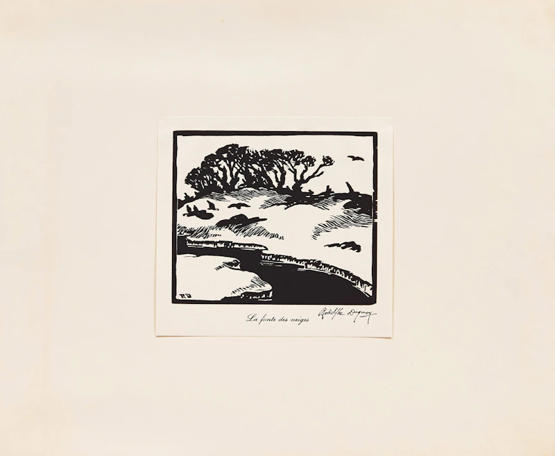 Rodolphe Duguay, Vent d’automne; La fonte des neiges, pair of woodblock prints - view 4