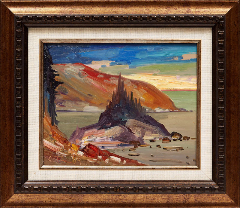 Louis Tremblay, By the Shore , oil on board - view 2