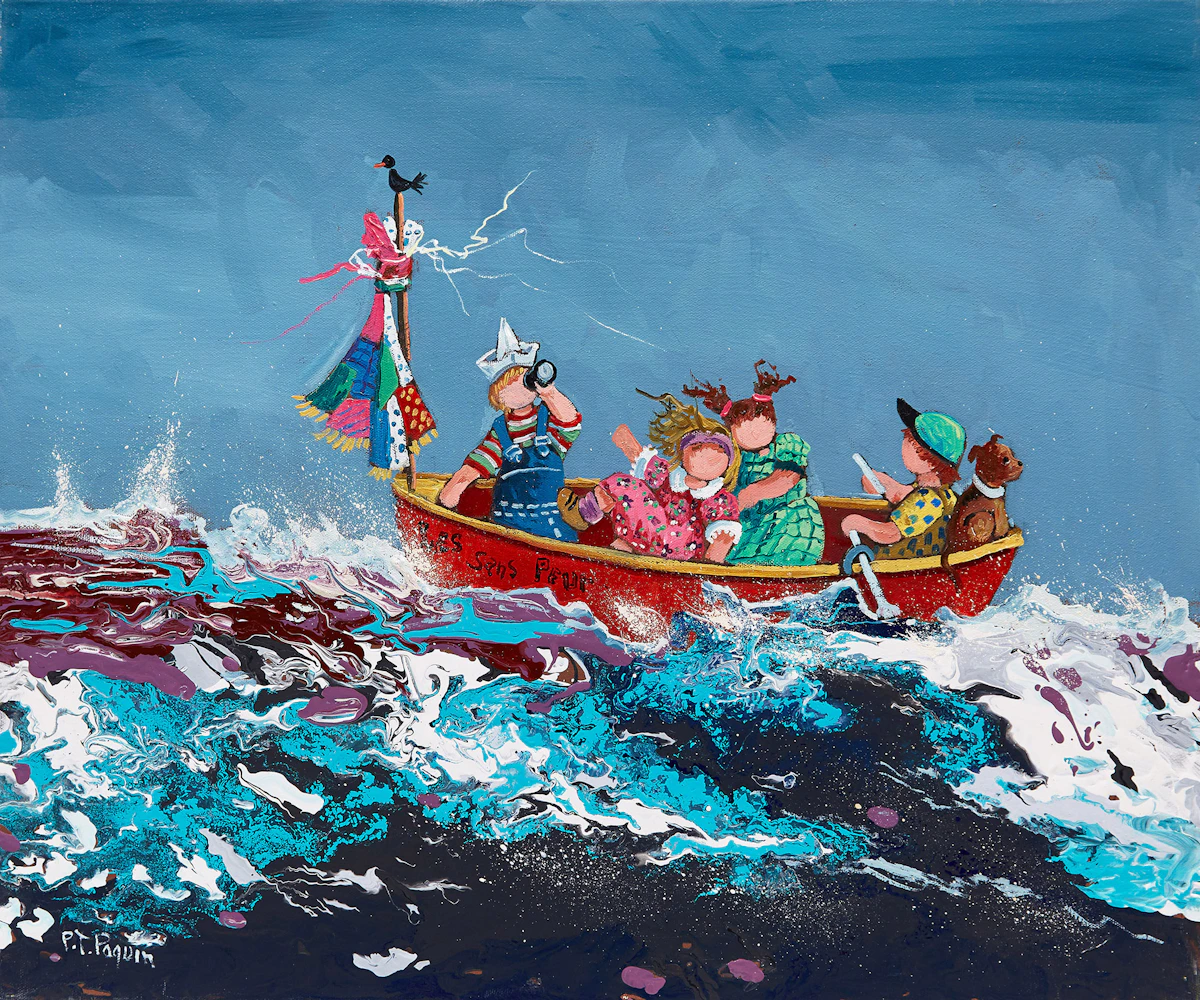 Pauline Thibodeau Paquin, Pas d’oiseaux en vue, oil on canvas