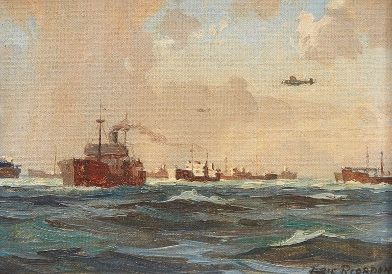 Eric Riordon, Convoy Forms Up Under Air-Cover