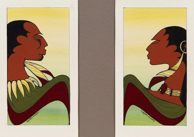 Two Portraits by Ioyan Mani