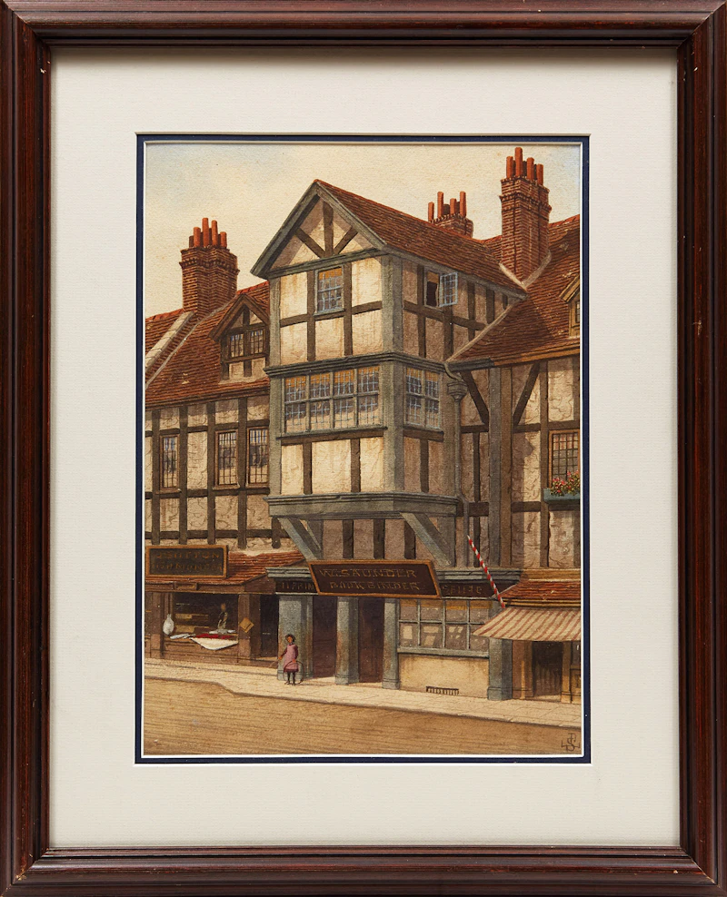 James Lawson Stewart, In the Village, watercolour - view 2