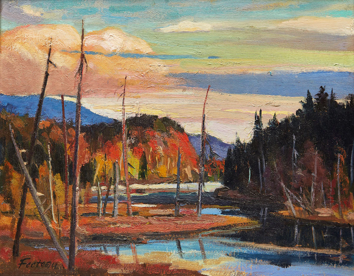 Marcel Fecteau, Lost River, P.Q. , oil on canvas
