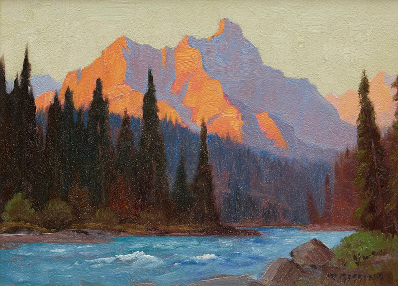 Roland Gissing, Sunset Saddle Mt. 