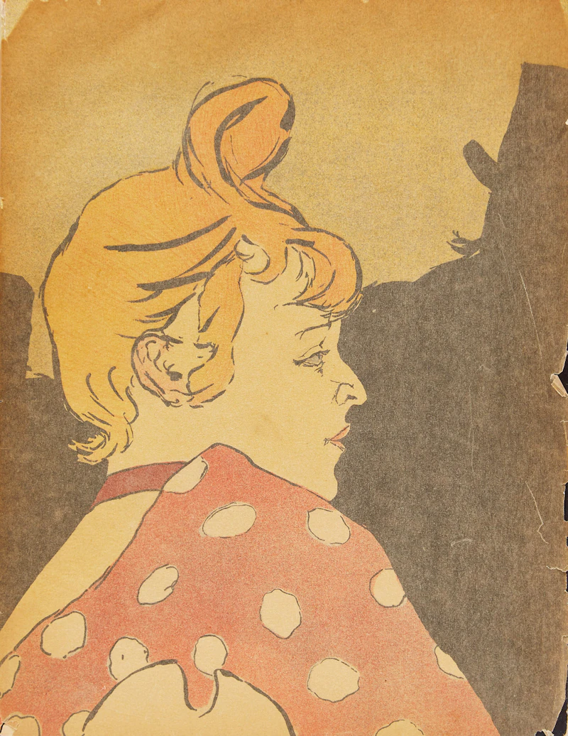 Henri de Toulouse-Lautrec, Aristide Bruant dans son cabaret; Henri Toulouse Lautrec Les Affiches de Toulouse-Lautrec, lithograph in colours - view 3