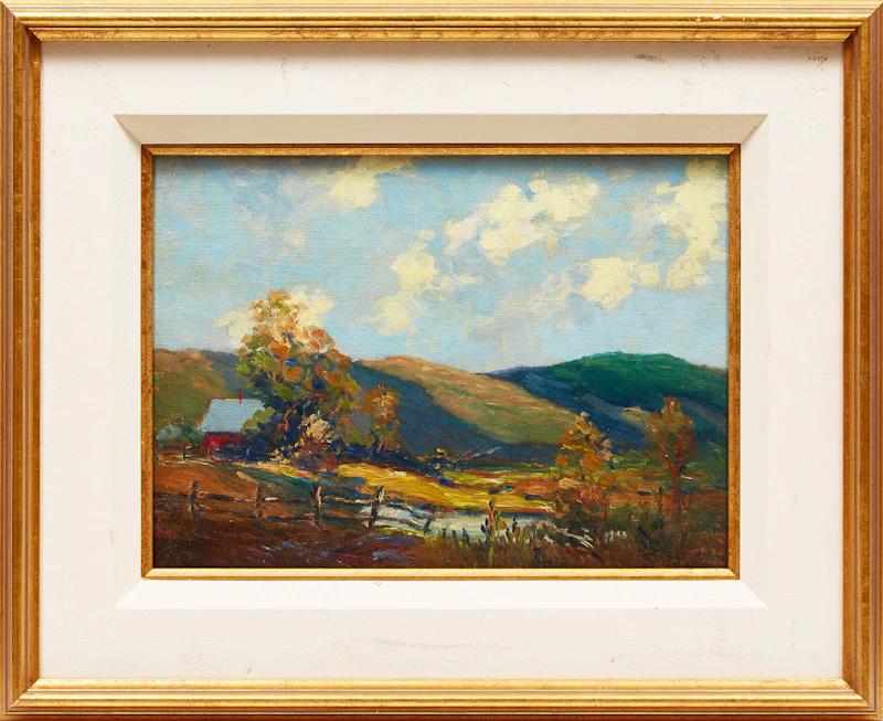 Wilfred Molson Barnes, Sunlight and Shadow , oil on board - view 2