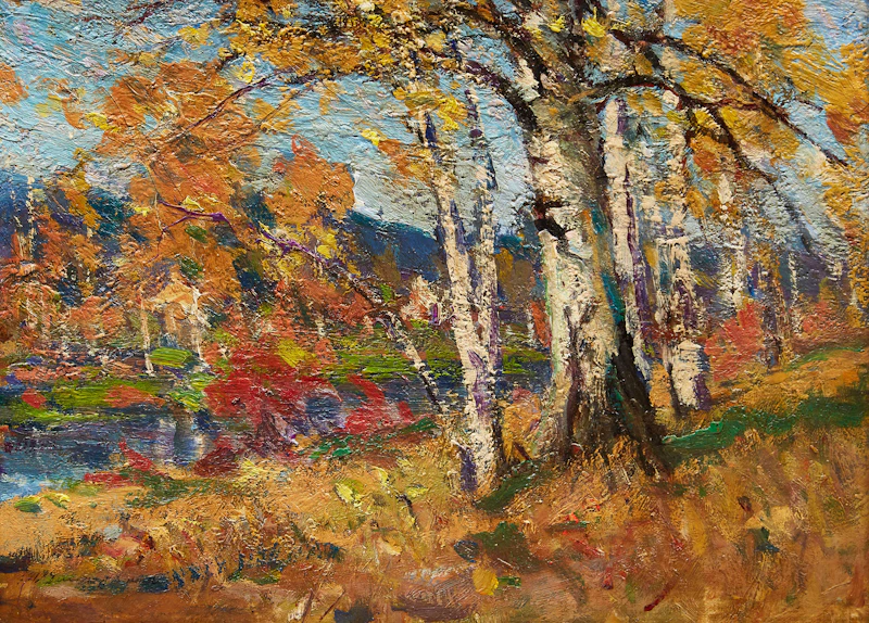 Landscape with Beech Trees by Farquhar McGillivray Strachan Knowles